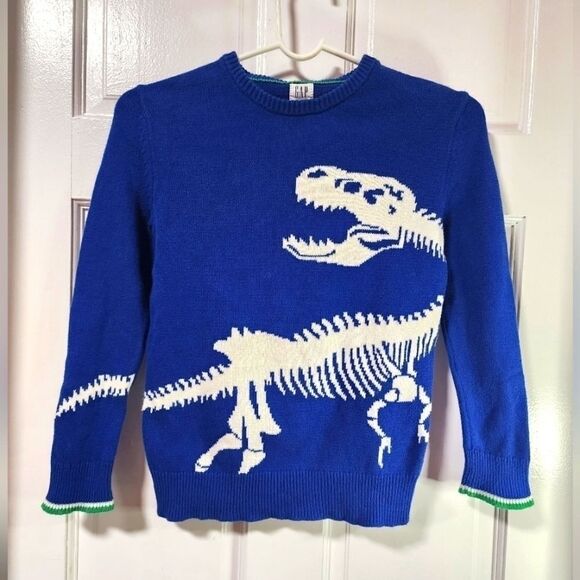 Gap Kids Dinosaur Sweater Size Small - Picture 1 of 6